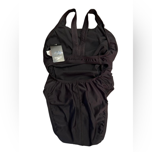 SPEEDO black racerback one piece swimsuit athletic training PRO-LT sz 8/34 NWT - Picture 5 of 8